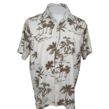 Rima Men Hawaiian camp shirt pit to pit 24.5 L aloha luau tropical teriv... - £15.52 GBP