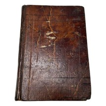 Home Cook Book Ladies Toronto 1877 Cookbook Leather Rebound Vintage Circa 1927 - £95.36 GBP