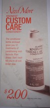 Vtg Clairol Kindness Custom Care Conditioner Rollers Clips &amp; Cord Brochure 1971 - £1.59 GBP