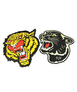 Roaring Black Panther 8&quot; Bengal Tiger Back Patch Large Embroidered Iron ... - £46.28 GBP