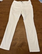 NYDJ Skinny Boyfriend Womens Jeans Size 6P Petite Lift Tuck White Stretc... - $15.84