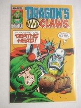 Dragon&#39;s Claws #5 First Death&#39;s Head 1988 Fine+ Marvel Comic - $9.99