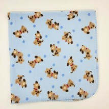 Just Born Baby Boy Blanket Puppy Dog Blue Balls Light Security Fleece  B97 - £15.74 GBP