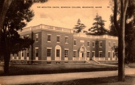 The Moulton Union Bowdoin College Brunswick, Me -RPPC POSTCARD- BK45 - £3.15 GBP