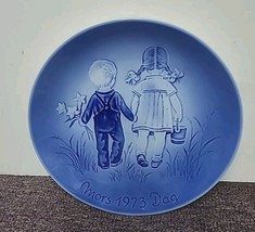 1973 Mothers Day 7 1/2&quot; Plate  Desiree Denmark Blue Old Copenhagen Svend... - £12.22 GBP