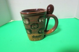 My Cafe Brown Grenada Isle Of Spice Coffee Mug Cup With Spoon 10 Oz - £6.30 GBP