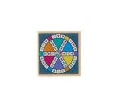 Minifigure Trivial Pursuit Classic Game Board 2X2 Piece Custome - $4.16