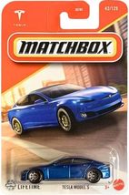 Matchbox Tesla Model S Diecast Car, 1:64 Scale, Blue, 42/125 - $7.61