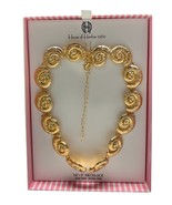 House of Harlow 1960 Sea Shell Gold Necklace Curved Eternity Beach Aloha... - $29.99