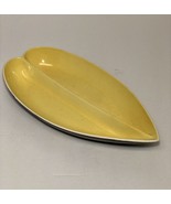 Royal Winton England MCM Mid century divided Candy Nut Bowl Yellow Brown... - £26.46 GBP
