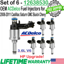 ACDelco Genuine x6 HP Upgrade Fuel Injectors For 2009-11 Chevrolet Traverse 3.6L - £142.31 GBP
