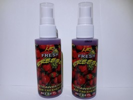 STRAWBERRY Air Freshener Spray 2 Oz HS FRESH BREEZE Home CAR  2 PACK - $12.18 CAD