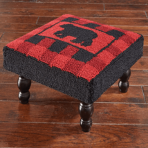 Rustic Bear Silhouette Hooked Stool - $239.22