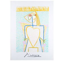 &quot;La Femme, Buste Au Coeur&quot; by Picasso Ltd Edition of 1000 Litho 21 1/2x29 1/2&quot; - £118.04 GBP