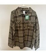 PUMA x Big Sean Shirt Collaboration Flannel Button Shirt Plaid Men Sz Large - $95.56 CAD
