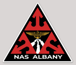 4&quot; Navy Naval Air Station Nas Albany Triangle Die Cut Vinyl Sticker Decal - £19.97 GBP