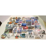 50 Refrigerator Kitchen Magnets Mostly Souvenir Graceland Martha&#39;s Viney... - $34.29