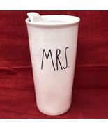 Rae Dunn Mrs Ceramic 7&quot; Travel Coffee Cup Mug Tumbler Artisan Collection... - $14.36