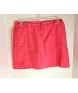 Izod Womens Sz 8 Pink Skirt Skort Golf Tennis Cargo Pockets - £9.40 GBP