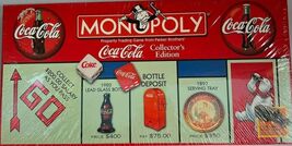 Vintage Monopoly Coca-Cola Collector&#39;s Edition Board Game 1999 Coke Sealed - $82.20 CAD