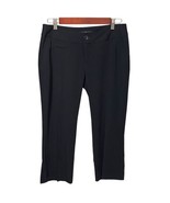 Mossimo Black Modern Fit Crop Stretch Pants Size 4 Casual Preppy Minimalist - £11.57 GBP