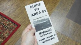 #A-50 Guide to Area 51 topographical map UFO Alien info Groom Secret Fac... - $4.99