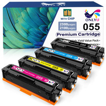4Pcs Toner Compatible For Canon 055 W/Chip Imageclass Mf741Cdw Mf743Cdw ... - £63.99 GBP
