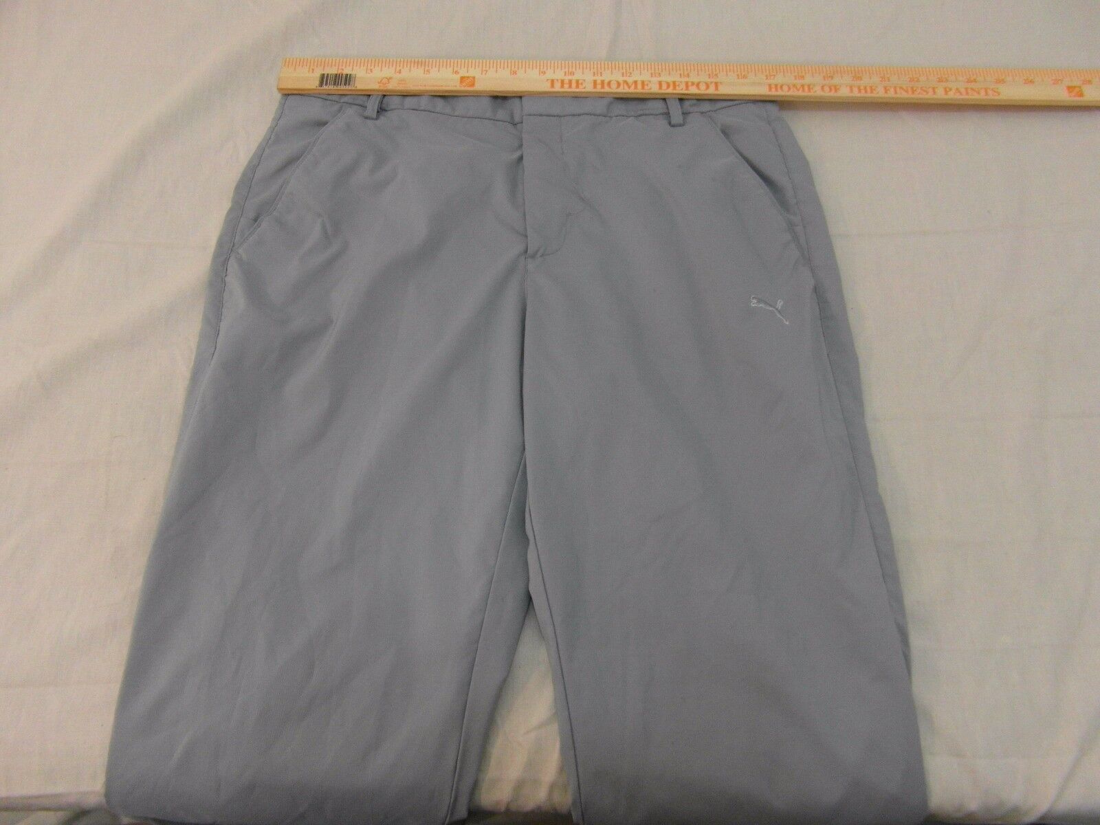 Adult Mens Puma Sport Lifestyle Gray Golfing Pants Polyester / Elastane ... - $27.25