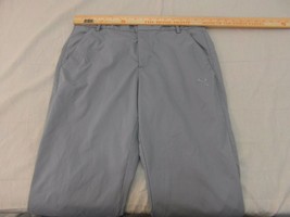 Adult Mens Puma Sport Lifestyle Gray Golfing Pants Polyester / Elastane ... - $28.52