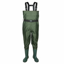 Us Size 14 Fishing Hunting Chest Wader Reinforeced 2-Ply Nylon/Pvc Waterproof - £62.91 GBP
