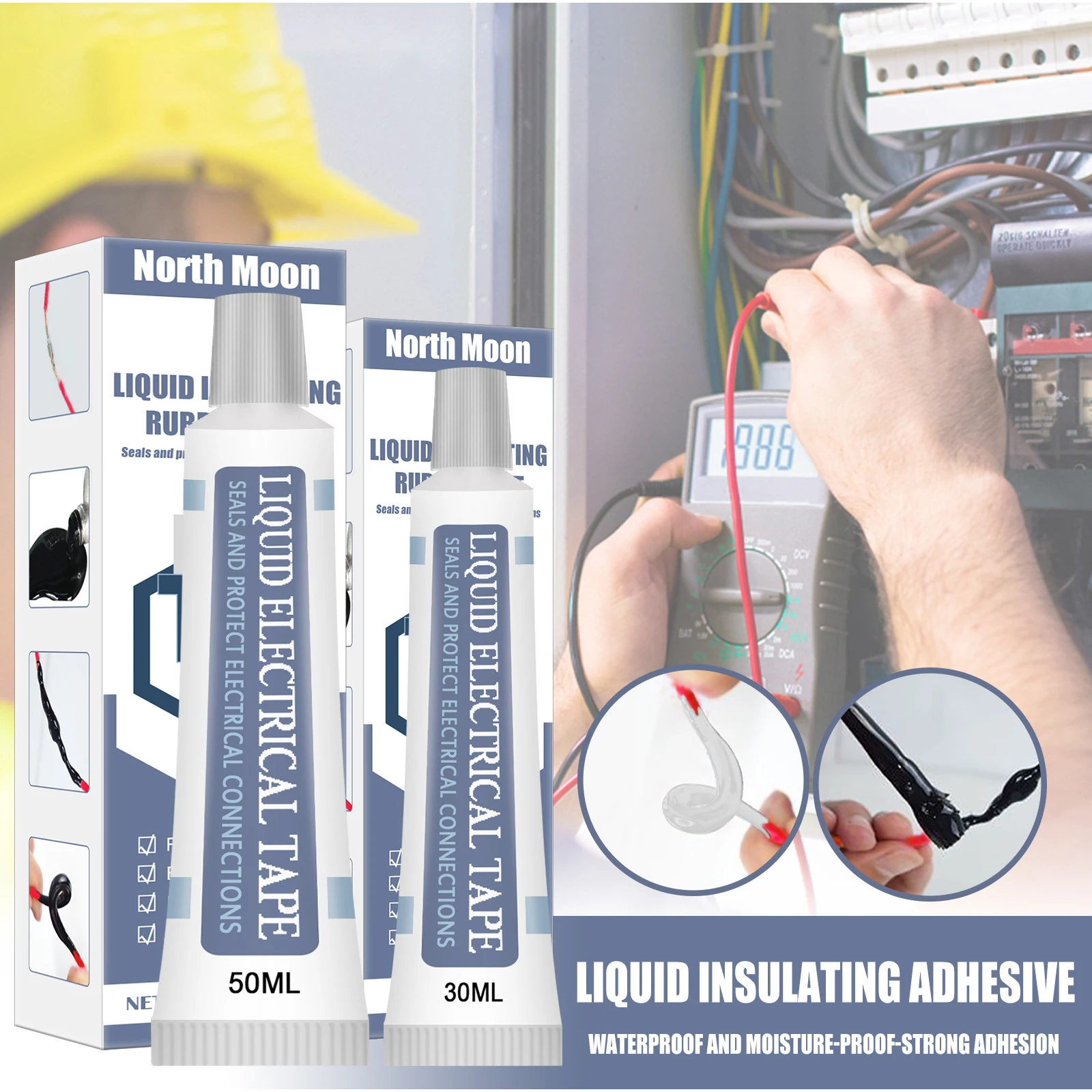 Igh temperature glue waterproof anti uv lamp board insulation electrical sealant liquid thumb200