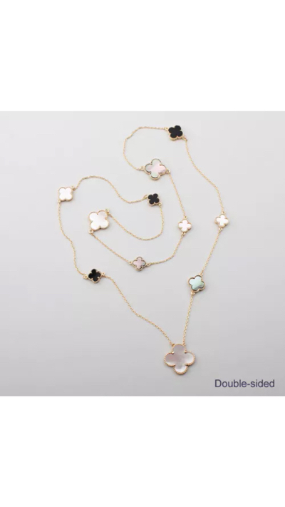 Mixed Mother of Pearl Stone Necklace