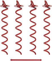 7Penn Spiral Ground Anchors - 16 Inch Tent Stakes Heavy Duty Ground, 4 Pack - £34.06 GBP