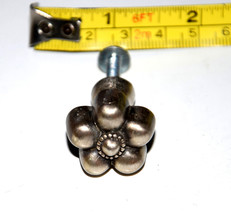 nickle flower knob handle cabinet pull - $3.95