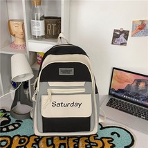 Preppy Laptop Backpack Women Candy Colors Waterproof BackpaFancy High School Bag - £26.38 GBP
