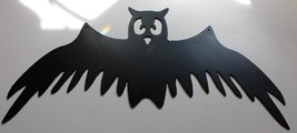Flying Owl Metal Wall Art Decor 6&quot; x 12 &quot; - £15.17 GBP