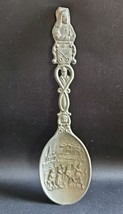 Antique Spoon Pewter De Tandmeester Jan Steen Dutch Decor Souvenir Holla... - $40.78