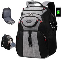 Women&#39;s travel laptop backpack, 17 inch computer storage bag waterproof, busines - £96.48 GBP