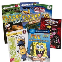 8 Beginning Reading Books Level 2 Fly Guy SpongeBob Minions Angry Birds - $14.40