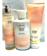 AMBER BLUSH Bath & Body Works Ultra Shea Body Cream, Body Wash, Fragrance Mist - $43.97