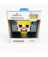 Hallmark Funko Pop! 2021 Minecraft Christmas Ornament STEVE Holiday Deco... - €18,03 EUR
