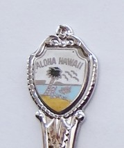 Collector Souvenir Spoon USA Hawaii Aloha Outrigger Canoe Beach Flat Map Bowl - £2.34 GBP
