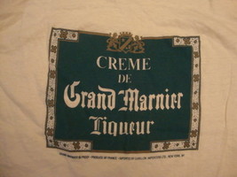 Vintage 80&#39;s Grand Marnier Cognac Liqueur liquor party T Shirt m / S - £13.97 GBP