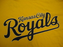 MLB Kansas City Royals sprint yellow baseball t shirt M - £10.23 GBP
