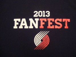 NBA Portland Trail blazers 2013 Fanfest Black t shirt L - £10.05 GBP
