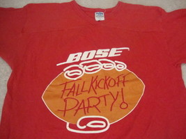 Vintage Bose Speakers Football Kickoff Party NCAA NFL jersey v neck T Sh... - £21.72 GBP