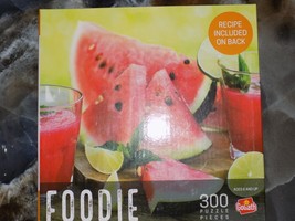 Foodie Watermelon Smoothie 300 piece Jigsaw Puzzle w/ Recipe NEW - $13.14