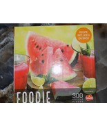 Foodie Watermelon Smoothie 300 piece Jigsaw Puzzle w/ Recipe NEW - £14.10 GBP