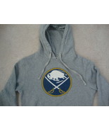 NHL Buffalo Sabres THROWBACK gray Glitter Ladies Hooded Hoodie sweatshirt S - £22.15 GBP