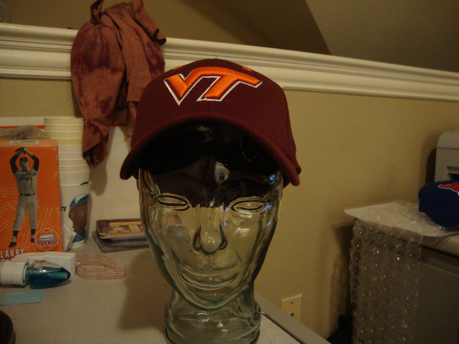 Virginia Tech HOKIES football basketball one fit adult Cap Hat - $15.78